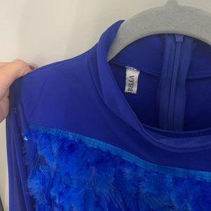 Blue Feather Dress